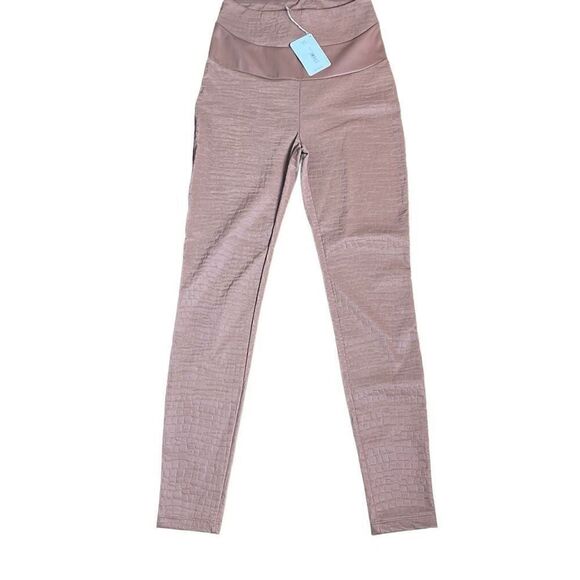 NWT Wolford Croco Leggings Nude color 10 - Picture 4 of 12